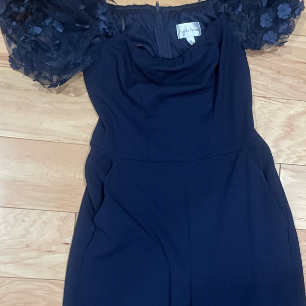 Forever 21 Blue Off-the-Shoulder Sheath Dress
